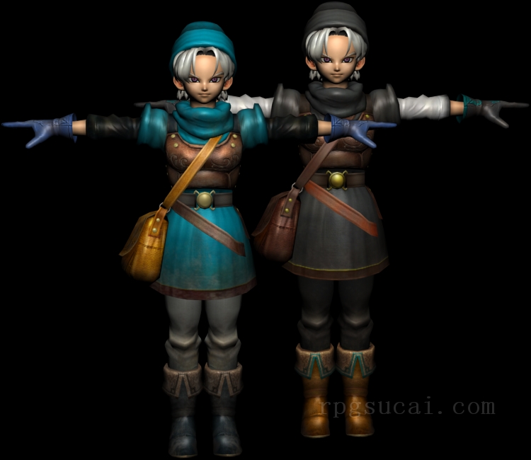 3D模型-女3D模型-3D模型(2304)Dragon Quest Heroes - Terry