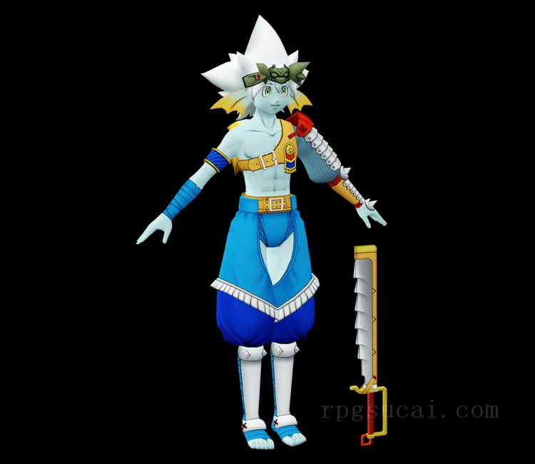 3D模型-女3D模型-3D模型(2423)Dragon Quest X - Sora