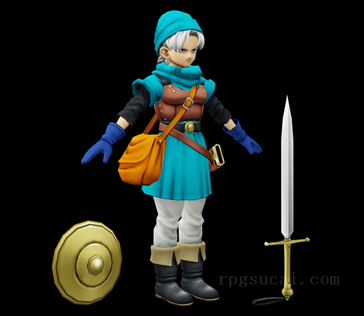 3D模型-女3D模型-3D模型(2427)Dragon Quest X - Terry