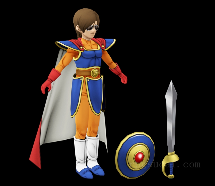 3D模型-女3D模型-3D模型(2430)Dragon Quest X - Yuu-bon (Dragon Quest I)