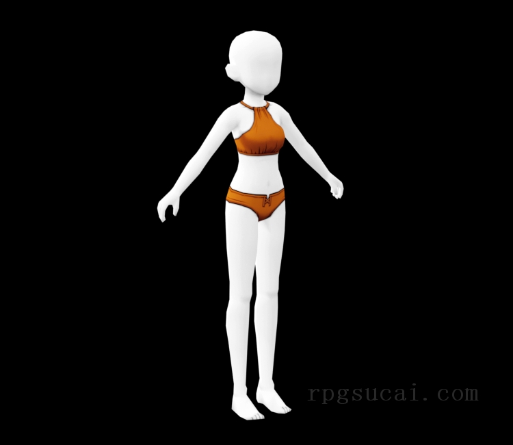 3D模型-女3D模型-3D模型(2503)Dragon Quest X - Dress-Up Doll (Female)