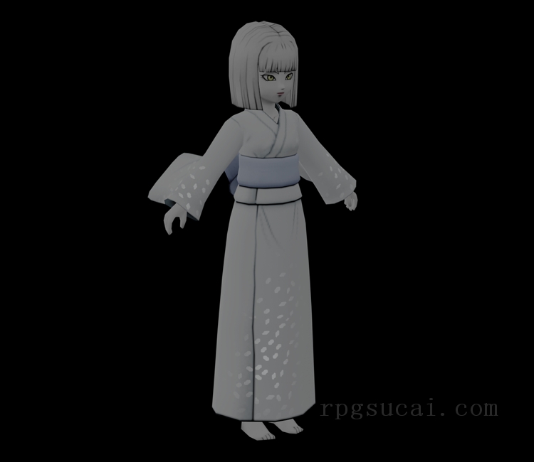 3D模型-女3D模型-3D模型(2513)Dragon Quest X - Seven Wonders #3: Yuki-onna