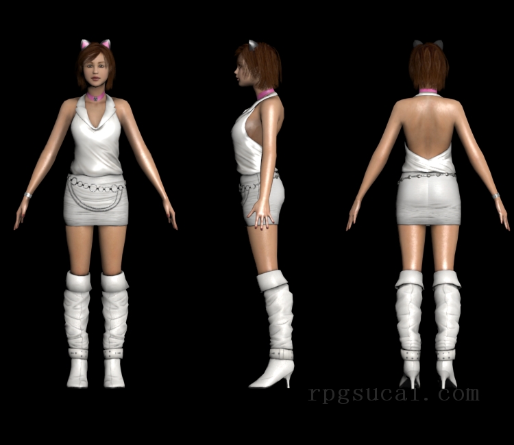 3D模型-女3D模型-3D模型(2550)Duke Nukem Forever - Asian Girl