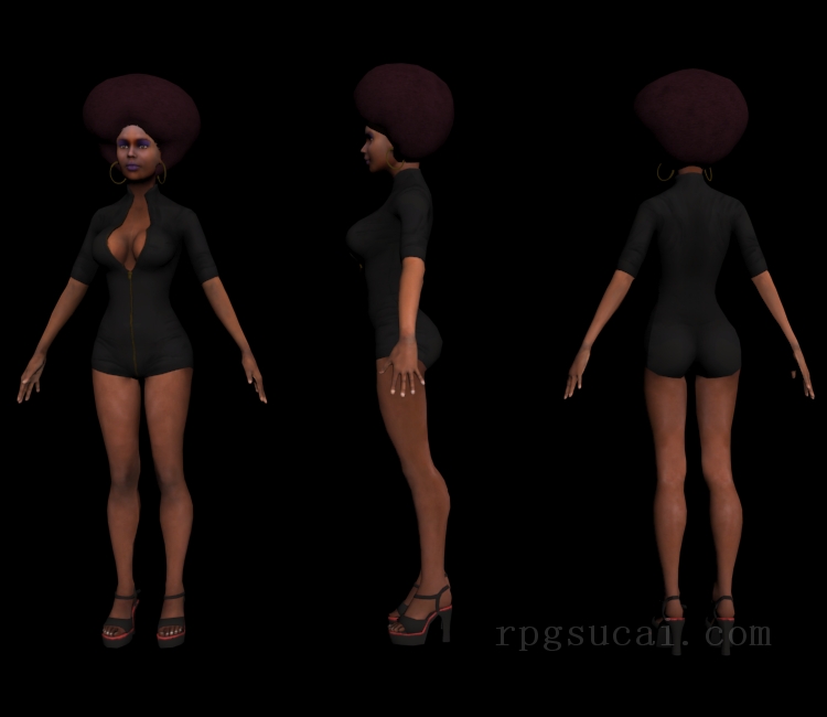 3D模型-女3D模型-3D模型(2552)Duke Nukem Forever - Funky Girl