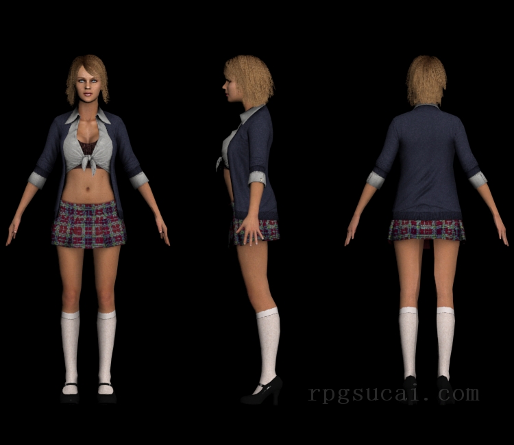 3D模型-女3D模型-3D模型(2553)Duke Nukem Forever - Holsom Twins