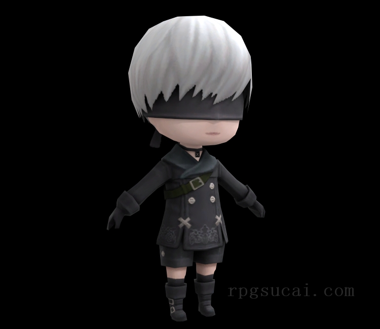 3D模型-女3D模型-3D模型(2987)Final Fantasy XIV: A Realm Reborn - 9S Automaton