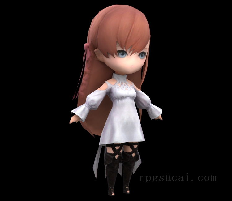 3D模型-女3D模型-3D模型(3002)Final Fantasy XIV: A Realm Reborn - Wind-Up Ryne