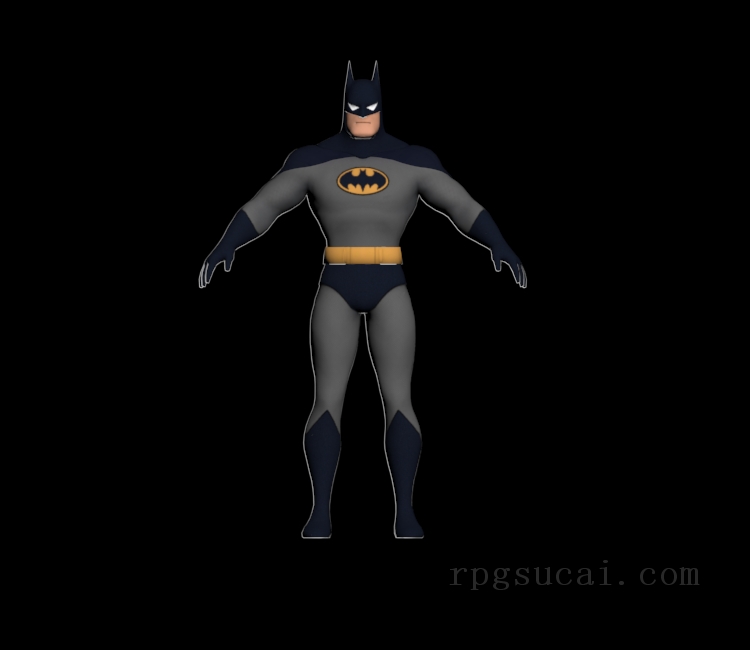 3D模型-男3D模型-3D模型(920)Batman: Arkham City - Batman (Animated)