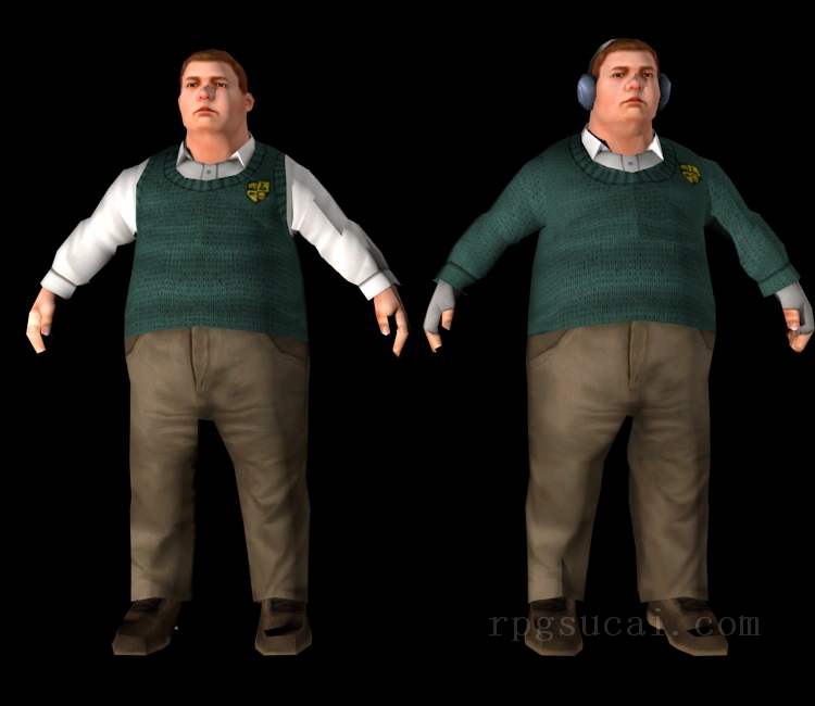 3D模型-男3D模型-3D模型(1121)Bully: Scholarship Edition - Ray Hughes