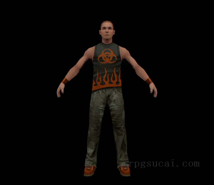 3D模型-男3D模型-3D模型(1166)Bully: Scholarship Edition - Omar Romero