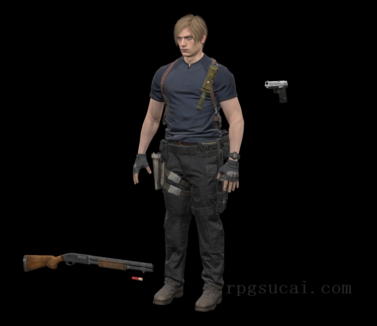 3D模型-男3D模型-3D模型(1492)Mobile - State of Survival: Zombie War - Leon S. Kennedy (Menu)