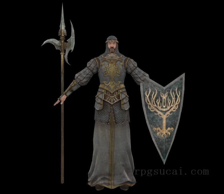 3D模型-男3D模型-3D模型(1724)Dark Souls II - Blue Sentinel Targray