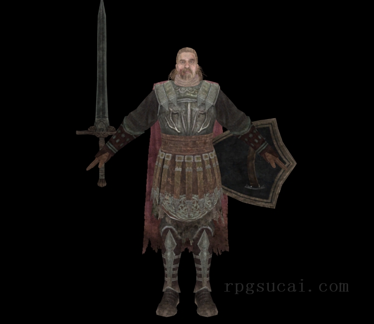 3D模型-男3D模型-3D模型(1726)Dark Souls II - Captain Drummond