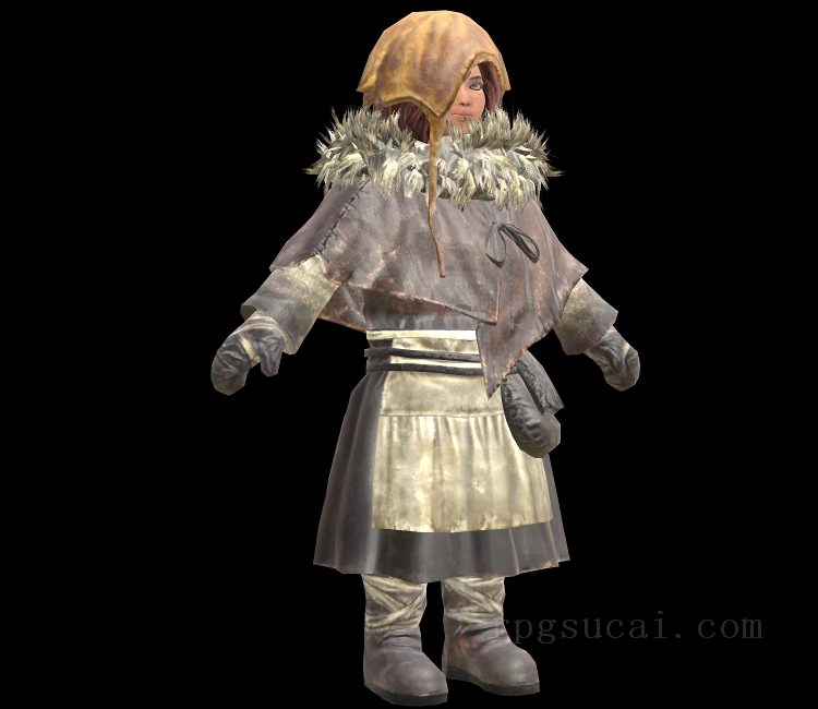 3D模型-男3D模型-3D模型(2007)Dark Souls II - Shanalotte (Child)