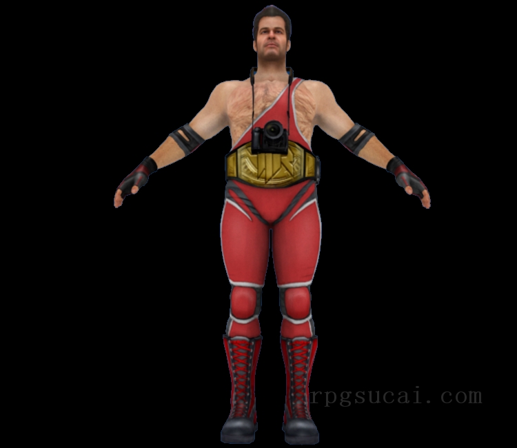 3D模型-男3D模型-3D模型(2044)Dead Rising 2: Off the Record - Frank West (TIR Wrestling Outfit)