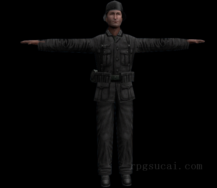 3D模型-男3D模型-3D模型(2046)Day of Defeat - Axis Infantry