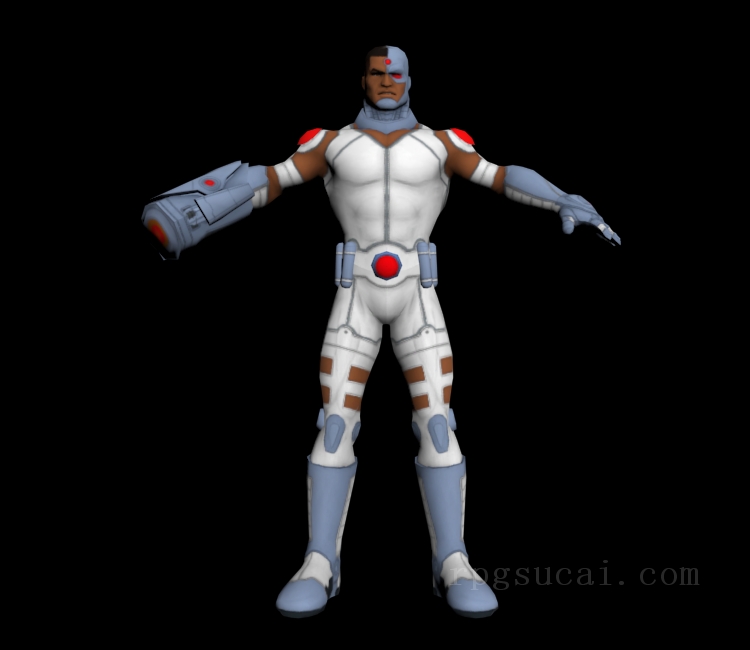 3D模型-男3D模型-3D模型(2052)DC Universe Online - Cyborg