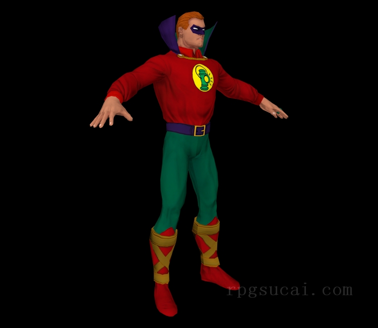3D模型-男3D模型-3D模型(2056)DC Universe Online - Green Lantern (Alan Scott)