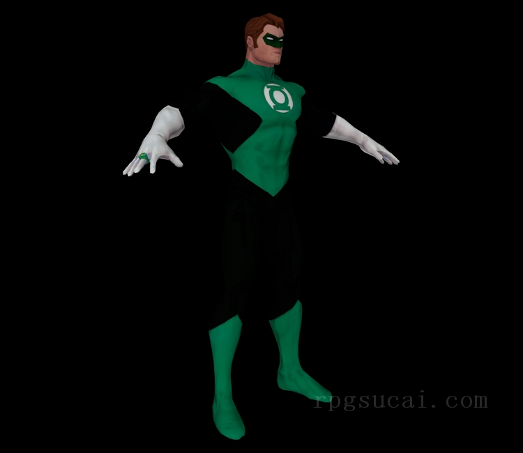 3D模型-男3D模型-3D模型(2058)DC Universe Online - Green Lantern (Hal Jordan)
