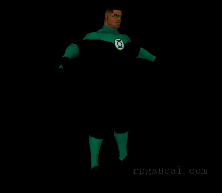 3D模型-男3D模型-3D模型(2059)DC Universe Online - Green Lantern (John Stewart)