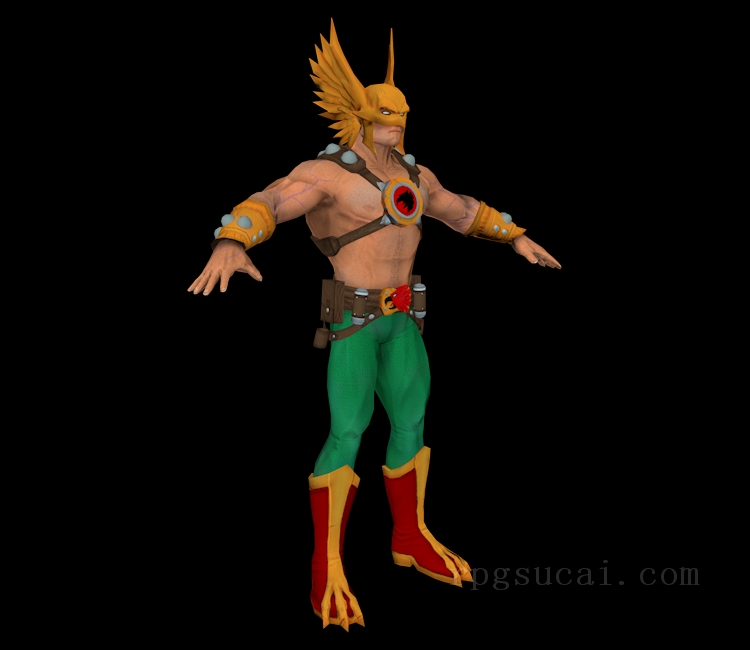 3D模型-男3D模型-3D模型(2061)DC Universe Online - Hawkman