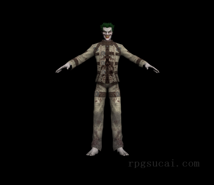 3D模型-男3D模型-3D模型(2080)DC Universe Online - Joker (Arkham Asylum)