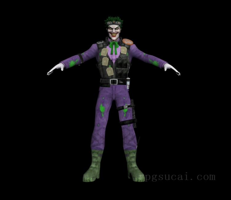 3D模型-男3D模型-3D模型(2081)DC Universe Online - Joker (Future)