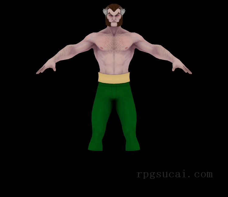 3D模型-男3D模型-3D模型(2091)DC Universe Online - Ra's al Ghul (Shirtless)