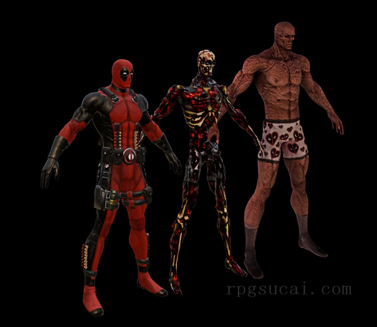 3D模型-男3D模型-3D模型(2114)Deadpool - Deadpool (Default)