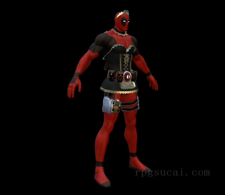 3D模型-男3D模型-3D模型(2115)Deadpool - Deadpool Maid