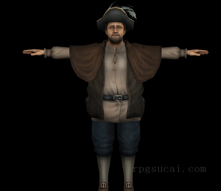 3D模型-男3D模型-3D模型(2275)Doctor Who: The Adventure Games - Town Crier