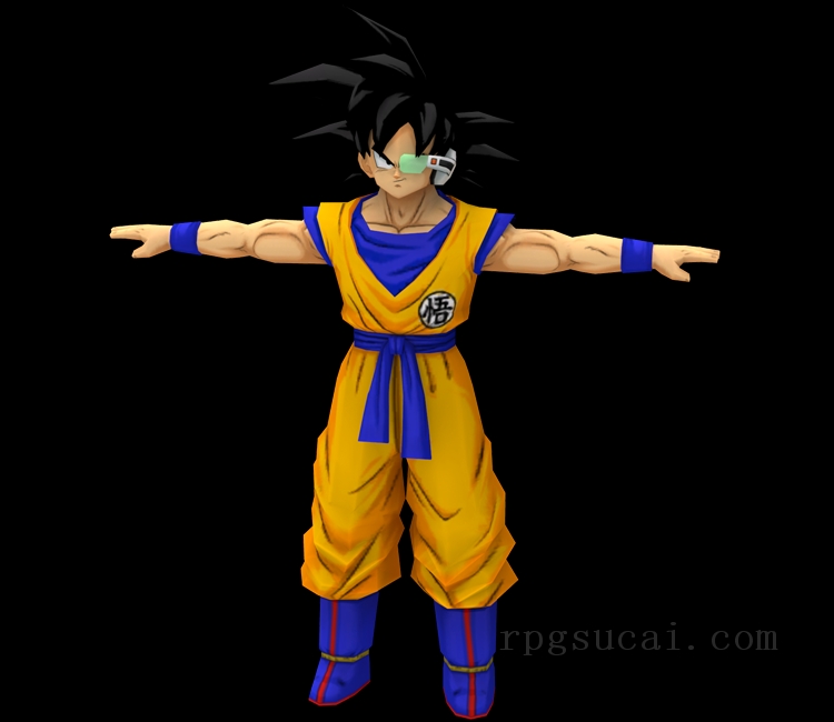 3D模型-男3D模型-3D模型(2287)Dragon Ball Online - Goku (Ginyu Body Swap)