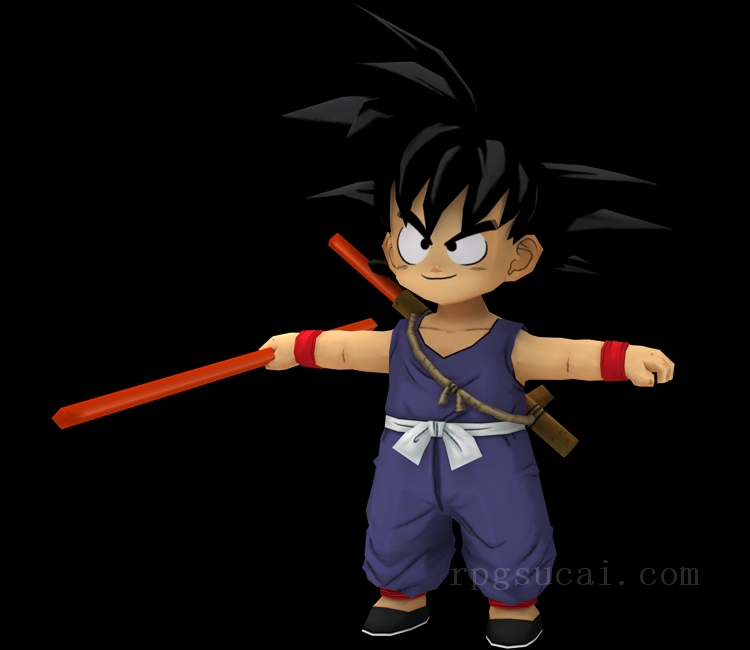 3D模型-男3D模型-3D模型(2289)Dragon Ball Online - Kid Goku