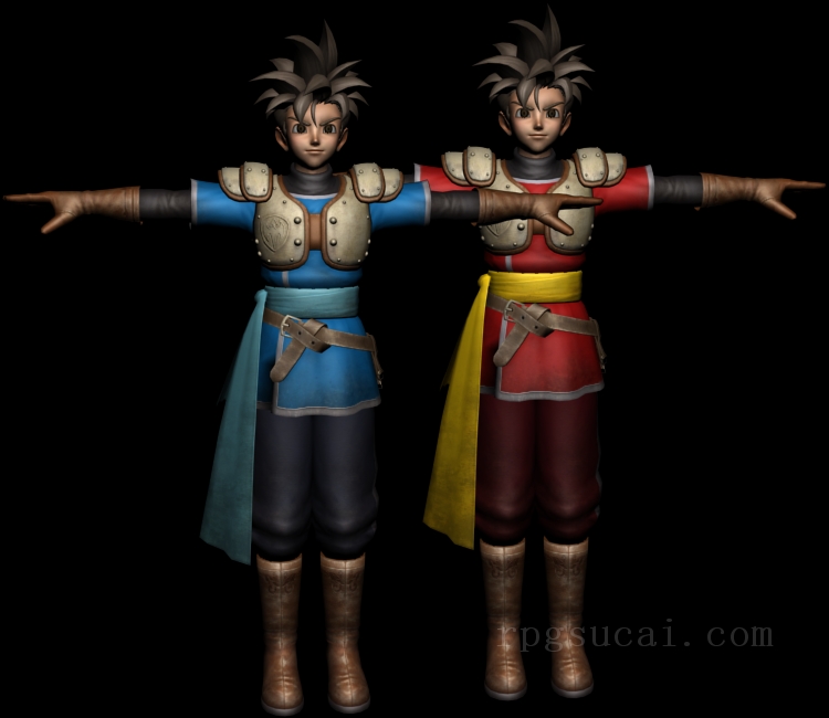 3D模型-男3D模型-3D模型(2299)Dragon Quest Heroes - Luceus