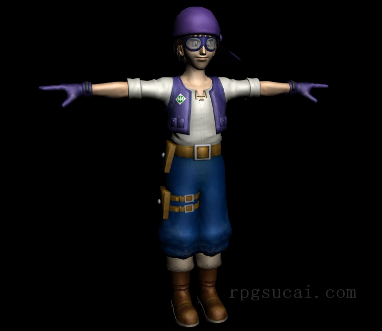 3D模型-男3D模型-3D模型(2310)Dragon Quest Heroes - Engineer