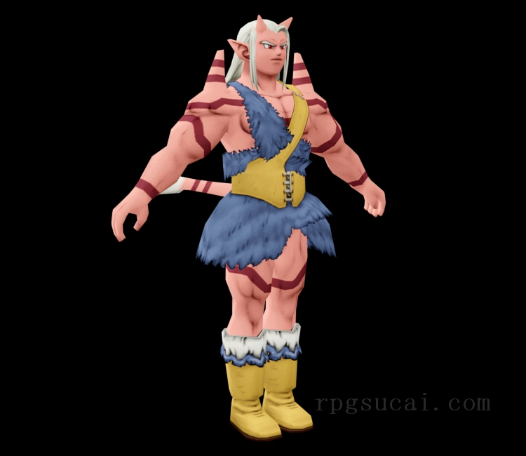 3D模型-男3D模型-3D模型(2329)Dragon Quest X - Default Appearance (Ogre Male)