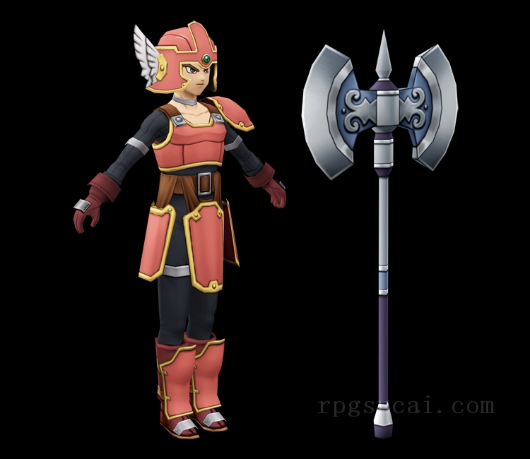 3D模型-男3D模型-3D模型(2398)Dragon Quest X - Staron (Warrior)