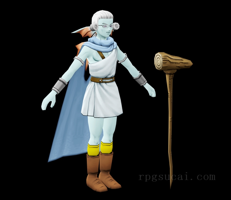 3D模型-男3D模型-3D模型(2426)Dragon Quest X - Sugi-yan (Dragon Quest III)