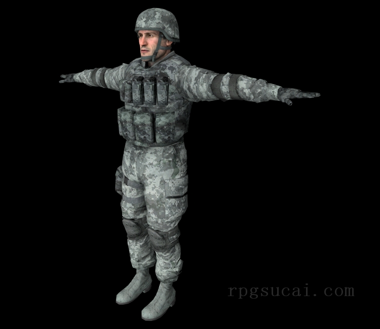 3D模型-男3D模型-3D模型(2585)Duty Calls: The Calm Before the Storm - Fox-Club Niner