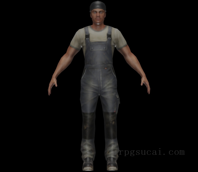 3D模型-男3D模型-3D模型(2909)Farming Simulator 2011 - Farmer (Player)