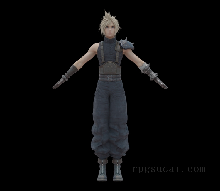 3D模型-男3D模型-3D模型(2959)Final Fantasy VII Remake Intergrade - Cloud Strife