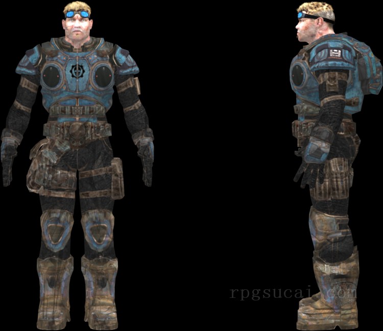 3D模型-男3D模型-3D模型(3101)Gears of War - Damon Baird