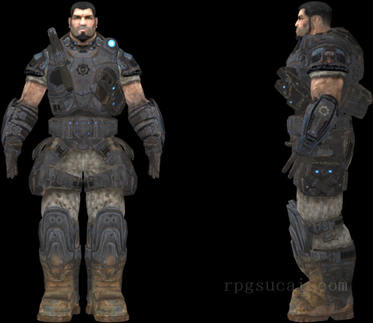 3D模型-男3D模型-3D模型(3102)Gears of War - Dominic Santiago