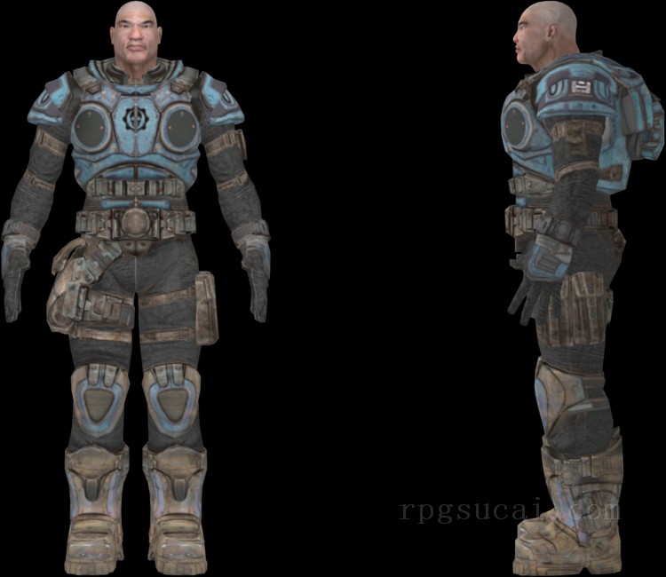 3D模型-男3D模型-3D模型(3104)Gears of War - Minh Young Kim
