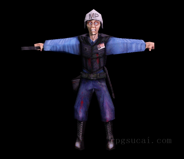 3D模型-男3D模型-3D模型(3409)Half-Life - Barney (Alpha)