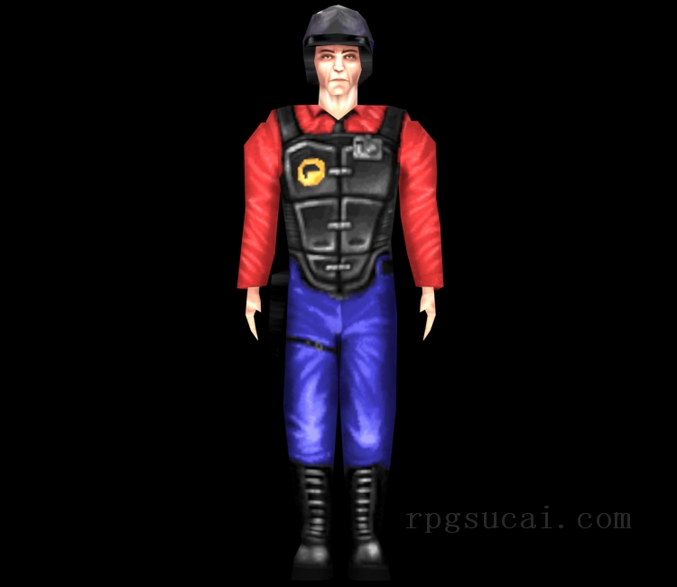 3D模型-男3D模型-3D模型(3410)Half-Life - Barney (Multiplayer)