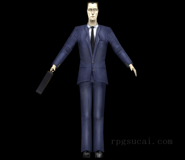 3D模型-男3D模型-3D模型(3411)Half-Life - G-Man