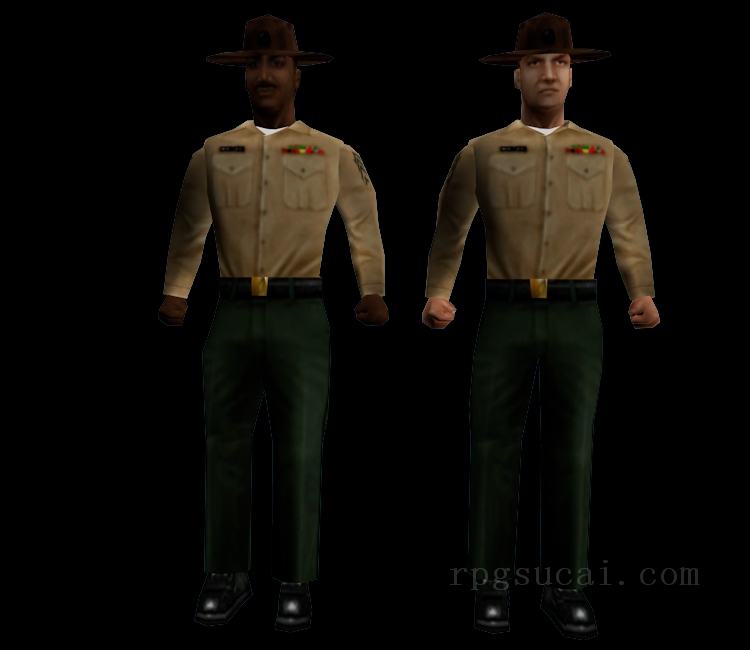 3D模型-男3D模型-3D模型(3421)Half-Life - Drill Instructors