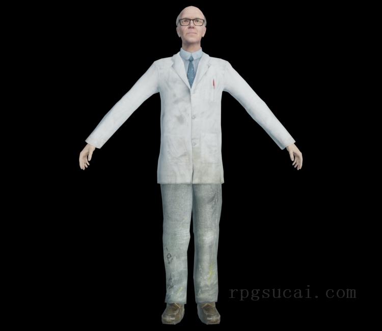3D模型-男3D模型-3D模型(3477)Half-Life 2 - Dr. Isaac Kleiner