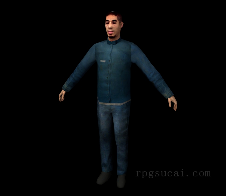 3D模型-男3D模型-3D模型(3480)Half-Life 2 - Low-Poly Citizen